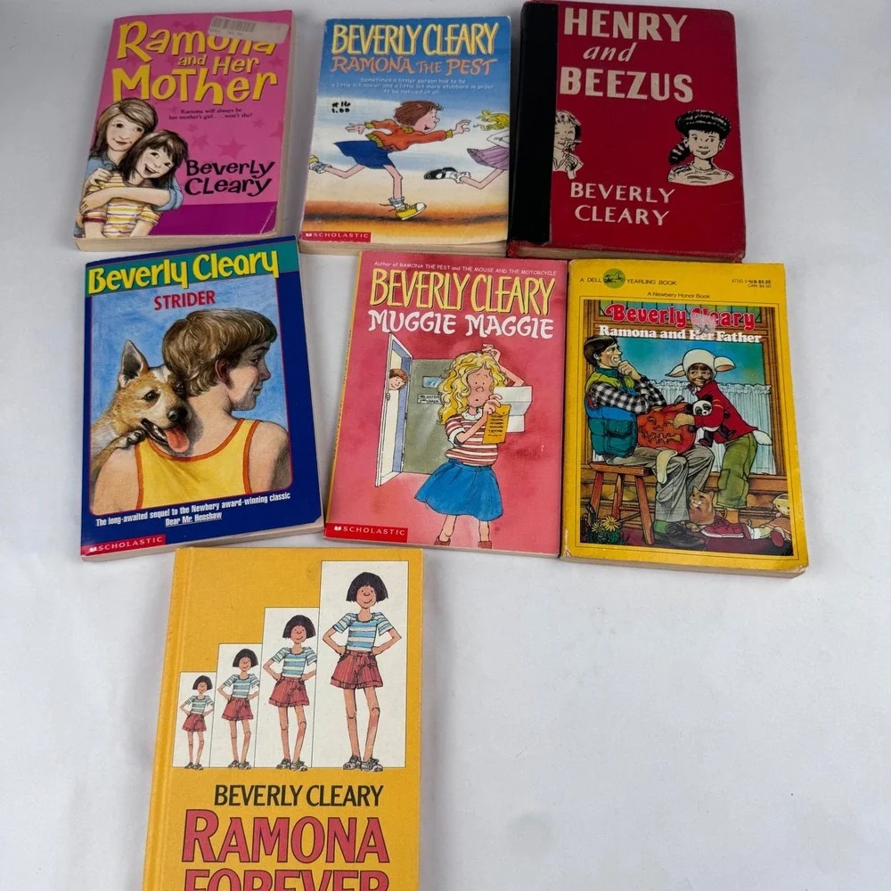 Beverly Cleary Lot of 7 Books Muggie Maggie Ramona Forever Henry Beezus